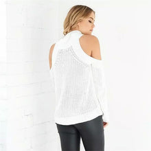 Knitting Solid White Turtleneck Full Sleeve Strapless Blue Sweater 2016 New Fashion Top Women Autumn Slim Elegant Sweater