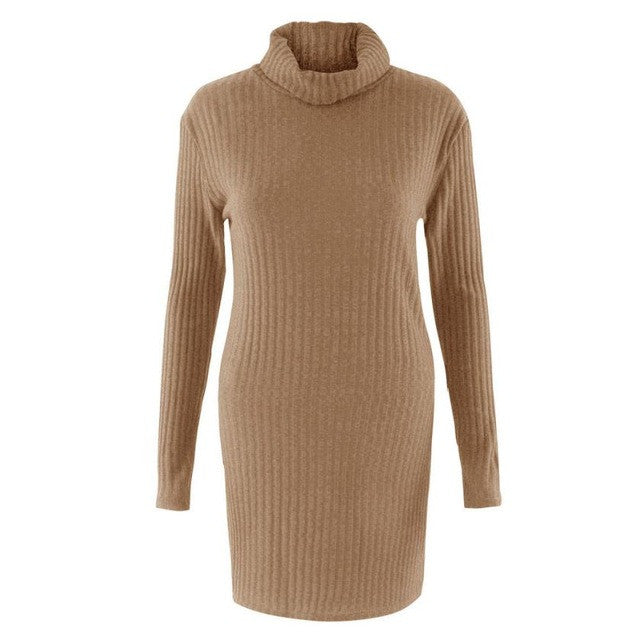 Knitting Sweaters For Women Turtleneck Casual Long Sleeve Autumn Warm Outwear Sweater Sueter Mujer#A11