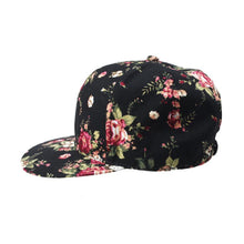 Korean Fashion Caps Women Summer 2017 Floral Print Hip-Hop Hat Flat Adjustable Baseball Cap For Women gorras mujer Sun Hat #03