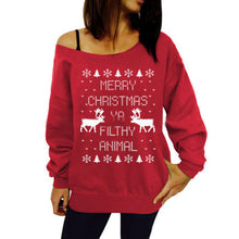 Korean Style Sweater Thin Pullovers Knitted Fashion Tops Long Sleeve CHRISMAS For Autumn Winter 70108