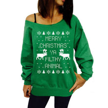 Korean Style Sweater Thin Pullovers Knitted Fashion Tops Long Sleeve CHRISMAS For Autumn Winter 70108