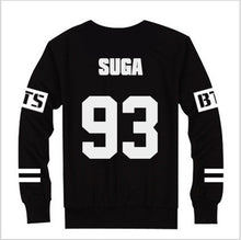 Kpop BTS Bangtan Boys JUNG KOOK JHOPE JIN JIMIN V SUGA Sweatshirt Suit Black Autumn long sleeve hoody Outerwears Clothing 70102