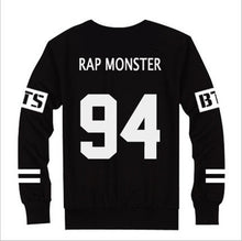 Kpop BTS Bangtan Boys JUNG KOOK JHOPE JIN JIMIN V SUGA Sweatshirt Suit Black Autumn long sleeve hoody Outerwears Clothing 70102