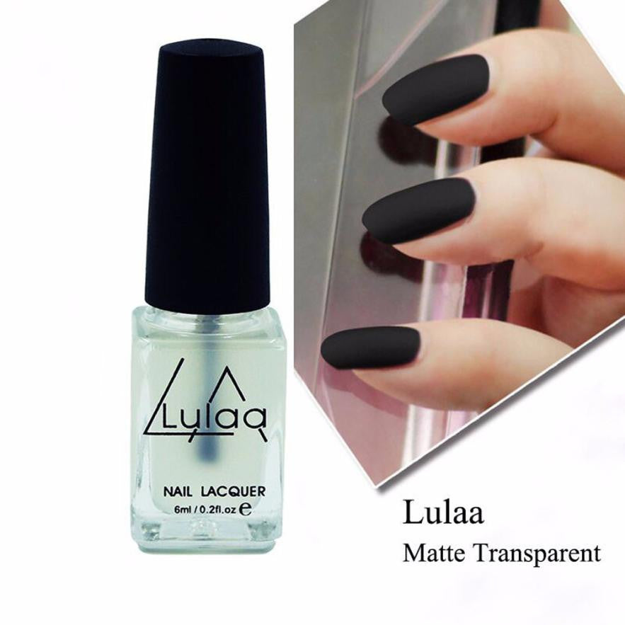 LULAA 2017 Nail art Polish Magic Super Matte Transfiguration Frosted Surface Oil Top Coat Nail tools Clear