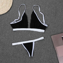 Lace Bralette Cropped Sexy Black Lace Bra Suit Transparent Lace Tangas Women Underwear Suit Bustier Top#B12