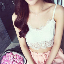 Lace Bralette Sexy Women Black Lace Hollow Out Cropped Tops Strap Lingerie Bra Camisole Cropped Top#A11