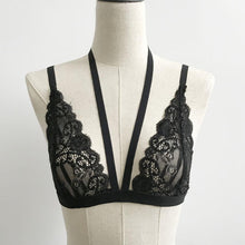 Lace Bralette Tops Black Lace Floral Hollow Out Bustier Bra Crops Top For Women Roupas Sexy E Sensuais#121