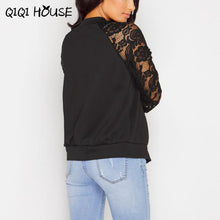 Lace Jacket 2016 Autumn Lace Long Sleeve Casual Coat Baseball Jacket Women Chalecos Mujer Manga Larga#C822