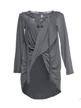 Lace Up V Neck Top High Low Long Sleeve Shirts Wrap Long Tail Fashion Casual Chic Summer Ruched Pullover European Style Fashion