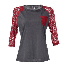 Lace Women Tops Blouse Mesh Blouse Hollow Top Pockets Vintage White Blouse Boho Autumn Plus Size Red Green Casual Shirt