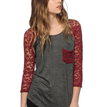 Lace Women Tops Blouse Mesh Blouse Hollow Top Pockets Vintage White Blouse Boho Autumn Plus Size Red Green Casual Shirt