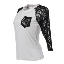 Lace Women Tops Blouse Mesh Blouse Hollow Top Pockets Vintage White Blouse Boho Autumn Plus Size Red Green Casual Shirt