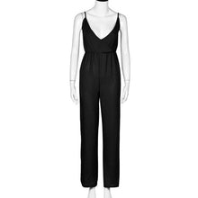 Ladies Elegant Overalls Sexy Jumpsuit Deep V-Neck Backless Women Sexy Rompers Summer Party Jumpsuit #112