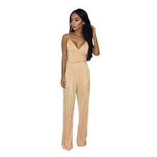 Ladies Elegant Overalls Sexy Jumpsuit Deep V-Neck Backless Women Sexy Rompers Summer Party Jumpsuit #112