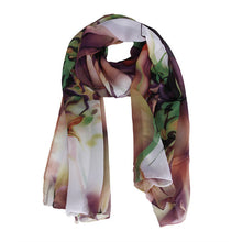Ladies Floral Women Scarf Chiffon Winter Elegant Shawls And Scarves Bufanda Mujer#A12
