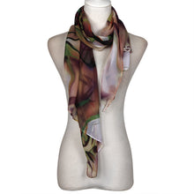 Ladies Floral Women Scarf Chiffon Winter Elegant Shawls And Scarves Bufanda Mujer#A12