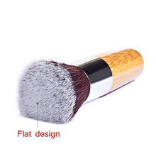 Lady Flat Top Buffer Foundation Powder Blusher Face Brush Cosmetic Basic Tool Bamboo Handle Makeup Tools