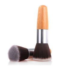 Lady Flat Top Buffer Foundation Powder Blusher Face Brush Cosmetic Basic Tool Bamboo Handle Makeup Tools