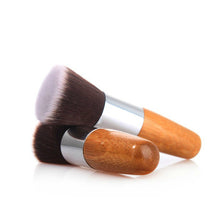 Lady Flat Top Buffer Foundation Powder Blusher Face Brush Cosmetic Basic Tool Bamboo Handle Makeup Tools