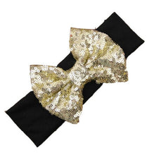 LandFox 2016 Fashion Elastic Children Headband Cute Sequins Bow Baby Girl Hair Accessories