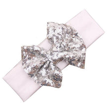 LandFox 2016 Fashion Elastic Children Headband Cute Sequins Bow Baby Girl Hair Accessories