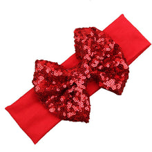 LandFox 2016 Fashion Elastic Children Headband Cute Sequins Bow Baby Girl Hair Accessories