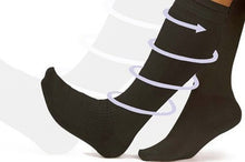 LandFox Limited 1 Pair Unisex Black Elastic Anti-Slip Knee-hi Miracle Socks Anti-Fatigue Compression Support Socks