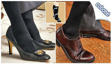 LandFox Limited 1 Pair Unisex Black Elastic Anti-Slip Knee-hi Miracle Socks Anti-Fatigue Compression Support Socks