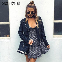 Leather Jacket Soft PU Leather Slim Motorcycle Zipper Jacket Fashion 2016 Autumn Coat OutwearBomberjack Vrouwen#C819