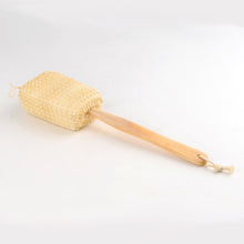 Long Handle Exfoliator Scrubber Bath Brushs Massager Shower Flax Back Spa Scrubber Sponges