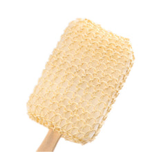 Long Handle Exfoliator Scrubber Bath Brushs Massager Shower Flax Back Spa Scrubber Sponges