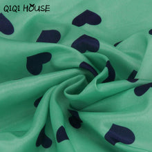 Long Sleeve Blous Printing Heart Loose Casual Tops Button Chiffon Ladies Cute Basic Wear Chemise Femme Manche Longue#B819