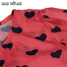Long Sleeve Blous Printing Heart Loose Casual Tops Button Chiffon Ladies Cute Basic Wear Chemise Femme Manche Longue#B819