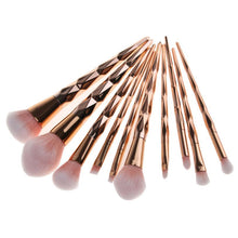 MAANGE 10PCS Make Up Foundation Eyebrow Eyeliner Blush Cosmetic Concealer Brushes kit de pinceis de maquiagem 2017 Anne