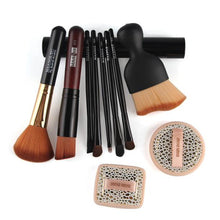 MAANGE 10pcs Makeup Brush Makeup Face Puff Makeup Foundation Brush +Face Puff+Shadow Contour Makeup Brush Anne