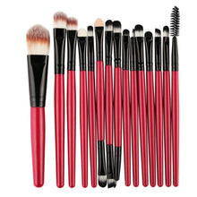 MAANGE 15 pcs/Sets Eye Shadow Foundation Eyebrow Lip Brush Makeup Brushes Tool pinceis de maquiagem escova oval Anne