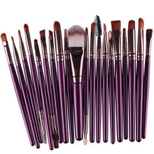 MAANGE 20 pcs Professional Makeup Brushes Set tools Toiletry Kit Wool Eyeshadow Eyeliner Cosmetic Make up Lip Brush Purple
