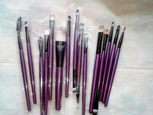 MAANGE 2017 15PCS Professional Makeup brushes Eyeshadow Concealer Powder Foundation Lip Cosmetic brush Pincel maquiagem Purple