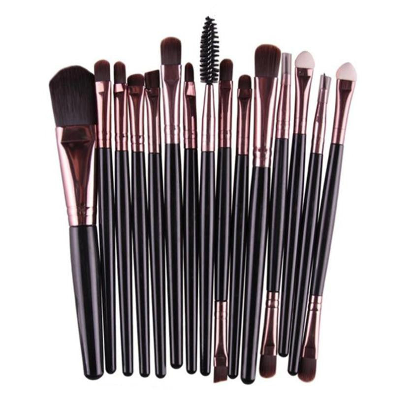 MAANGE 2017 15PCS Professional Makeup brushes Foundation Eye Shadow Lipsticks Powder Make up brushes tools Pincel maquiagem