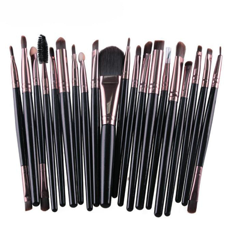 MAANGE 2017 20PCS Soft Professional Cosmetic Makeup brushes Foundation Powder Blush Eyebrow Lipsticks brush Maquiagem Black