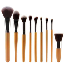 MAANGE 2017 9PCS Cosmetic Makeup brushes set Eyeshadow Blending Powder Foundation Eyeshadow Eyebrow Lip brush Pincel maquiagem