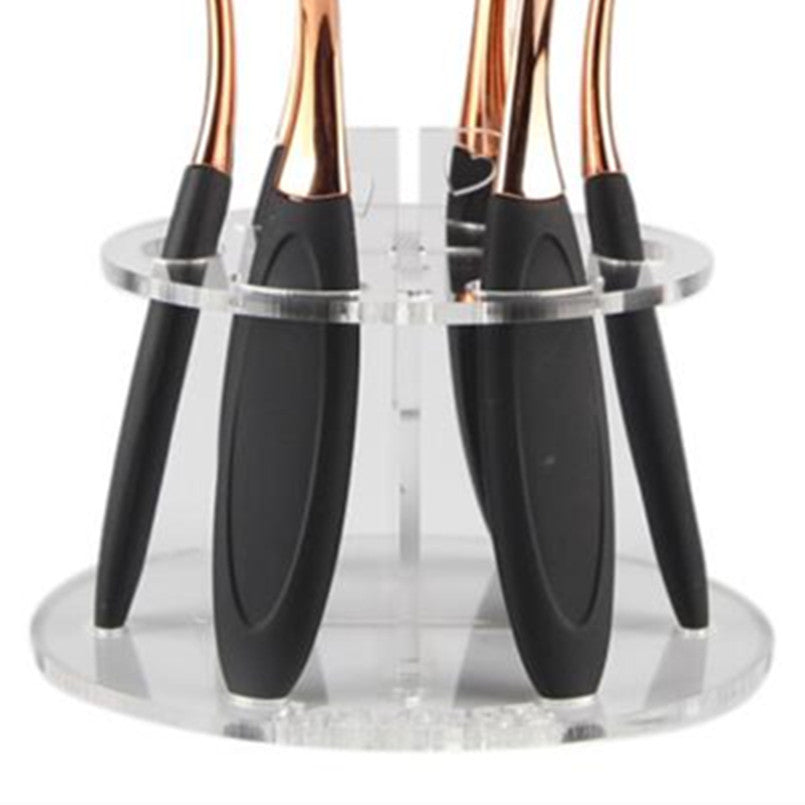 MAANGE 2017 New arrival 6 Hole Oval Makeup brushes Holder Drying Rack Organizer Cosmetics Shelf Beauty Makeup tools Maquiagem