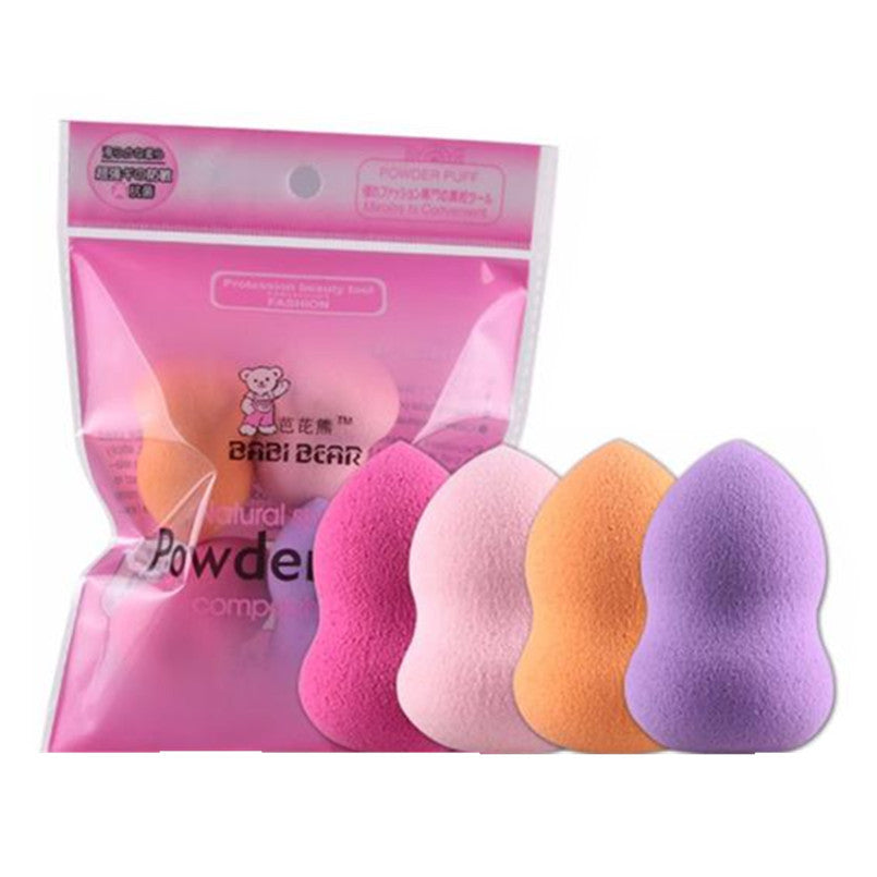 MAANGE 4pcs Professional Beauty Flawless Makeup sponge Foundation Puff Multi Shape Sponges Cosmetics Maquiagem