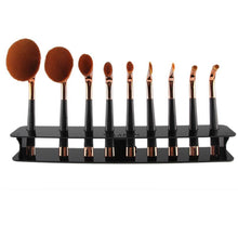 MAange sturdy clear acrylic 9 Hole Microscler Makeup Brush Holder Drying Rack Organizer Cosmetic Shelf Tool Anne