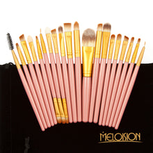 MELOISION 2017 Professional 15 Color Eyeshadow Make up palette+20PCS Makeup brushes Concealer Powder Foundation Eyeshadow brush