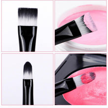 MSQ Advanced Artificial Fiber easy to take Black And White Portable Makeup Brush Sets Makeup Brush Bag Beauty
