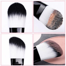 MSQ Advanced Artificial Fiber easy to take Black And White Portable Makeup Brush Sets Makeup Brush Bag Beauty
