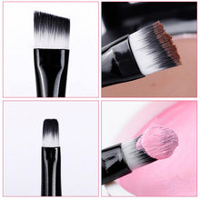 MSQ Advanced Artificial Fiber easy to take Black And White Portable Makeup Brush Sets Makeup Brush Bag Beauty