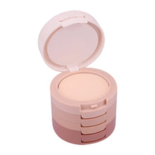 Make Up Pressed Powder 5 In 1 Concealing Contouring Powder Palette Face Perfect Foundation Base Makeup