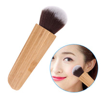 Makeup Brush Swirl Power Contour Bamboo Handle Blush Cosmetic Foundation Synthetic Hair Beauty Tool